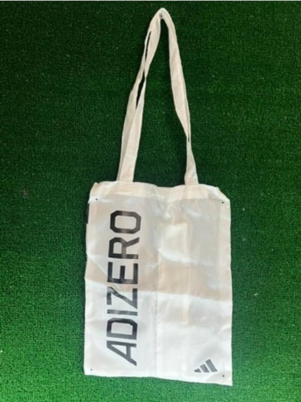 adidas Adizero White Black Small Tote Gym Bag Polyester Track & Field Cleats